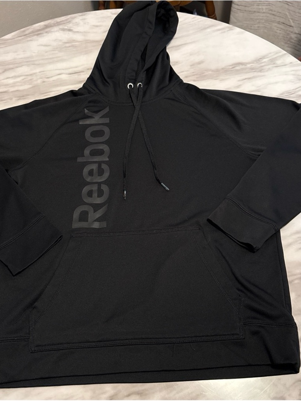 Reebok Black Hooded Pullover Hoodie